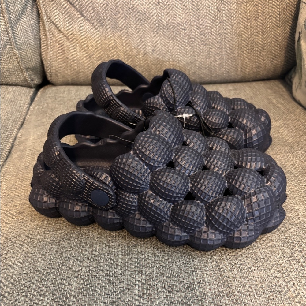 American Exchange Navy Blue Bubble Kids Shoes Sz 1